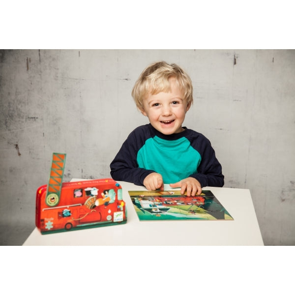 Djeco Puzzle Feuerwehrauto