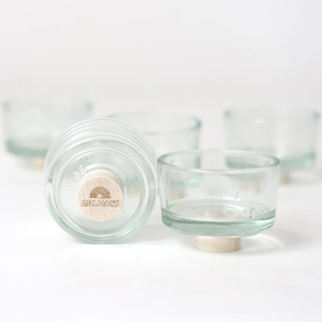 Grimms Teelichthalter aus Glas 5 Stück