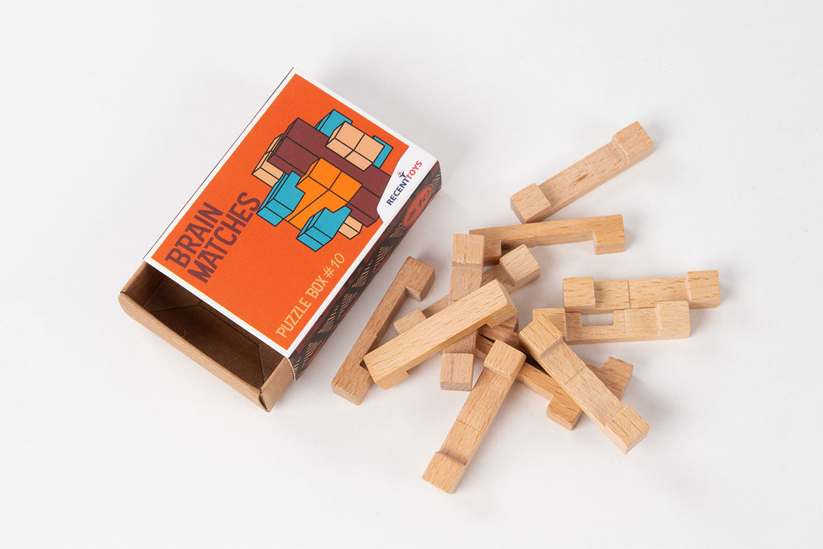 RecentToys Brain Matches Puzzle Box - 12 Varianten