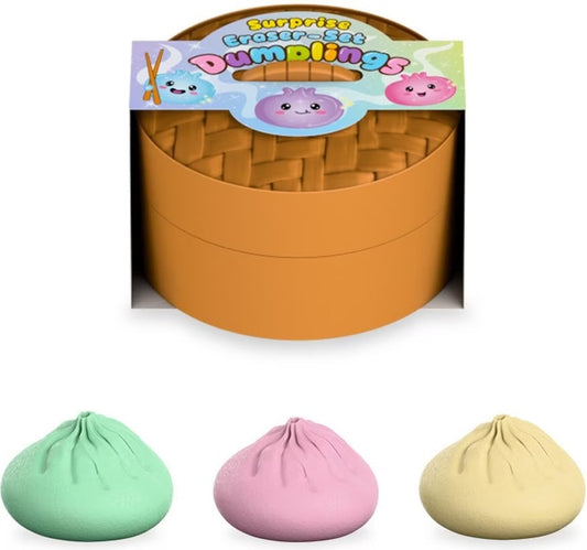 Trendhaus Dumpling Radierer 3er Set