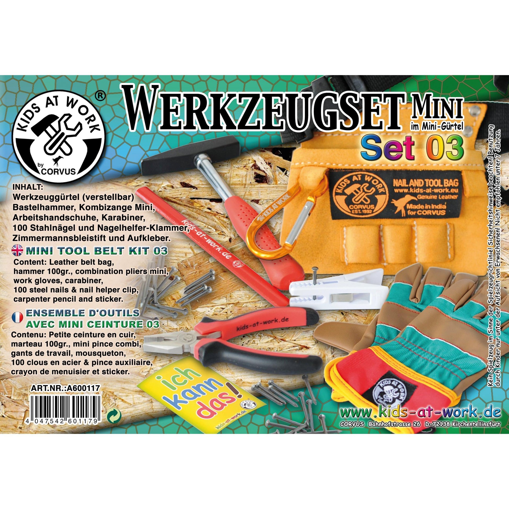 Kids at Work Werkzeug Set Mini Gürtel 03