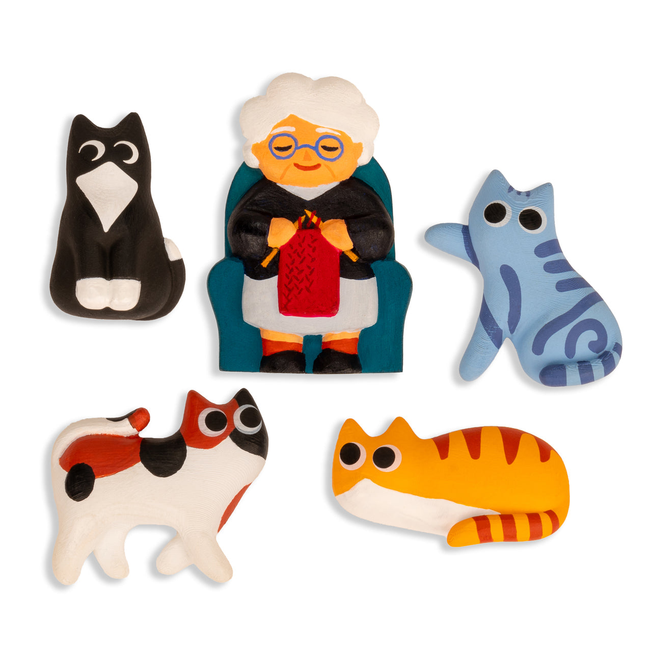 Kikkerland Cat Lady Magnets