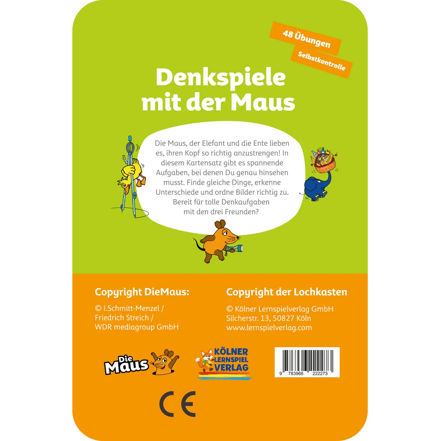 Kölner Lernspielverlag - Denkspiele mit der Maus 5-6 Jahre