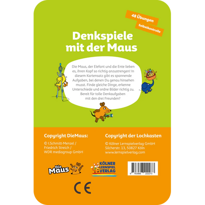 Kölner Lernspielverlag - Denkspiele mit der Maus 5-6 Jahre