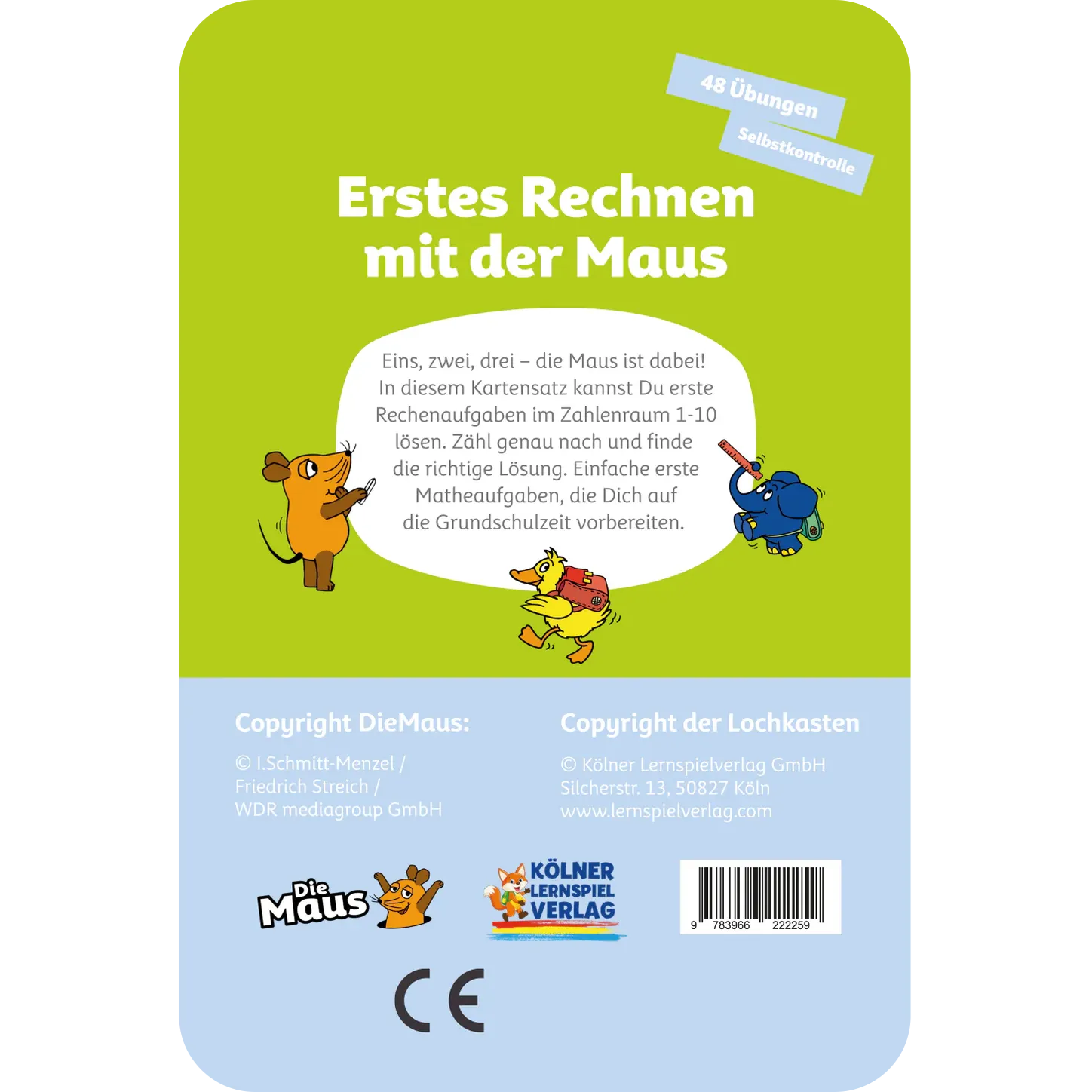 Kölner Lernspielverlag - Erstes Rechnen mit der Maus 5-6 Jahre