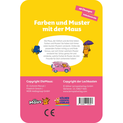 Kölner Lernspielverlag - Farben und Muster mit der Maus 3-4 Jahre