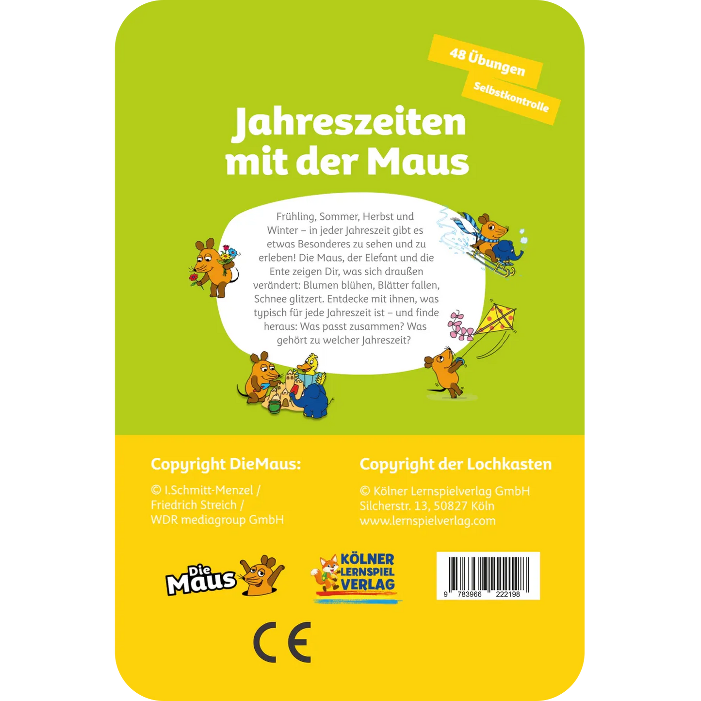 Kölner Lernspielverlag - Jahreszeiten mit der Maus 5-6 Jahre