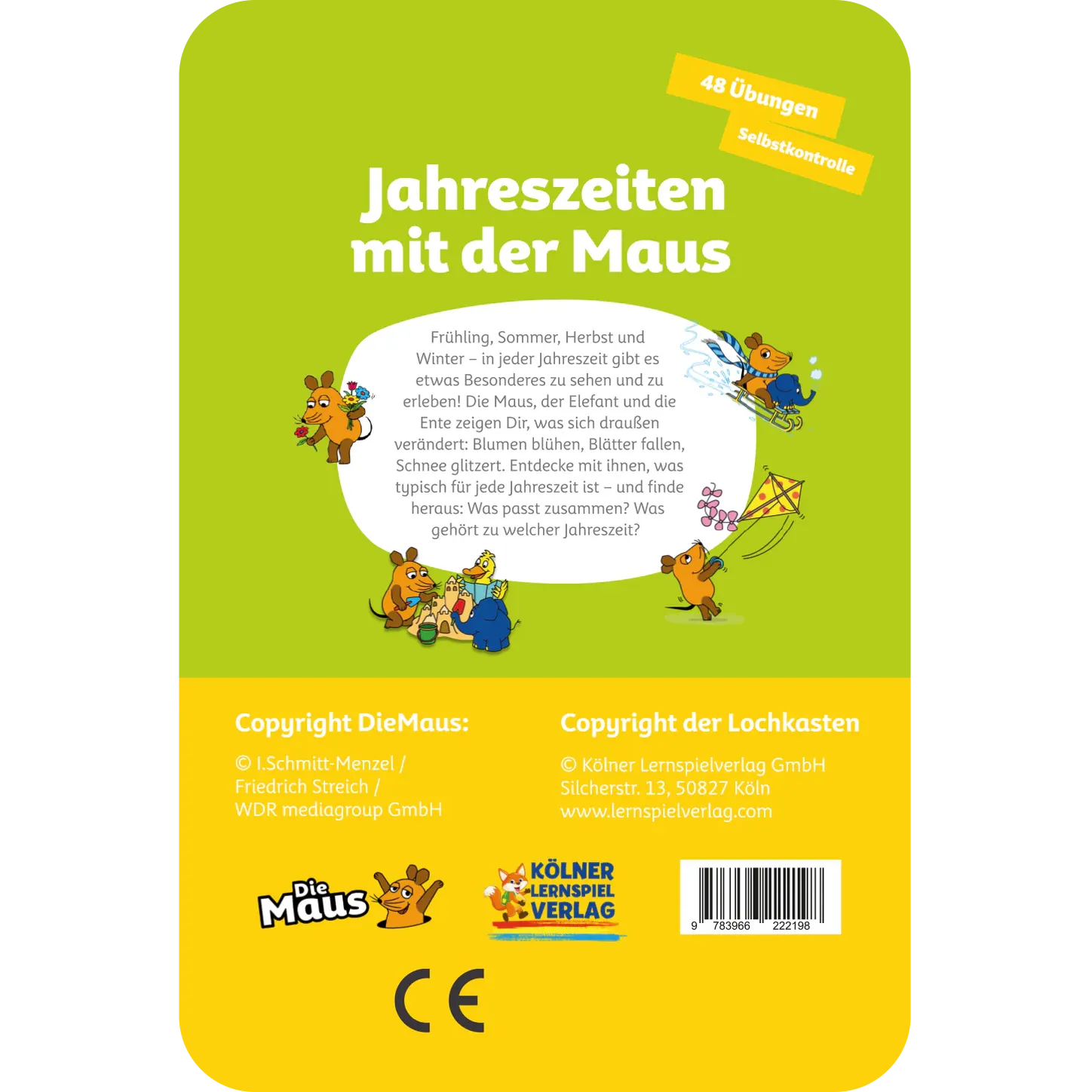 Kölner Lernspielverlag - Jahreszeiten mit der Maus 5-6 Jahre
