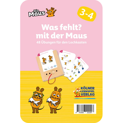 Kölner Lernspielverlag - Was fehlt? mit der Maus 3-4 Jahre