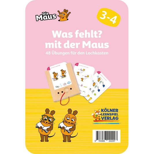 Kölner Lernspielverlag - Was fehlt? mit der Maus 3-4 Jahre