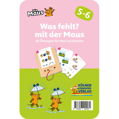 Kölner Lernspielverlag - Was fehlt? mit der Maus 5-6 Jahre