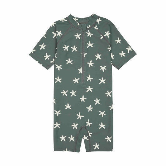 Lässig LSF Short Sleeve Sunsuit starfish deep Olive