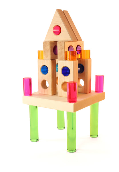 Bauspiel Guckloch Klötze 20 Teile