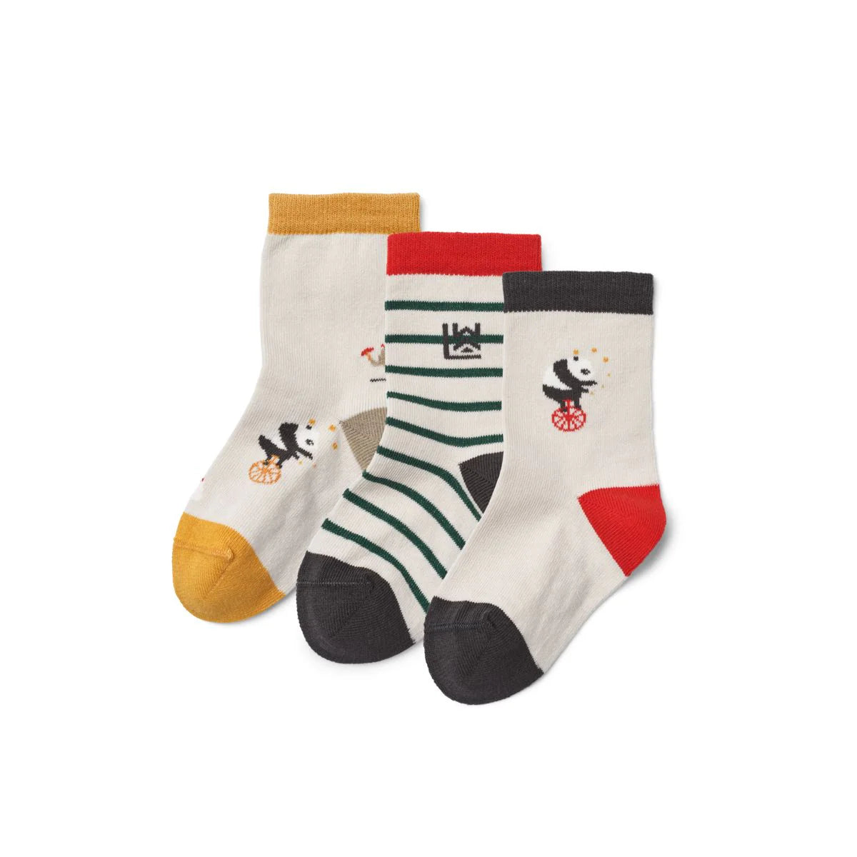 Liewood Silas Socks 3er-Pack Circus Sandy mix