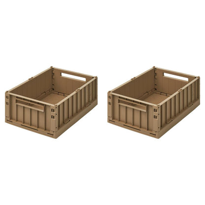 Liewood Weston Storage Box M 2er-Pack Oat