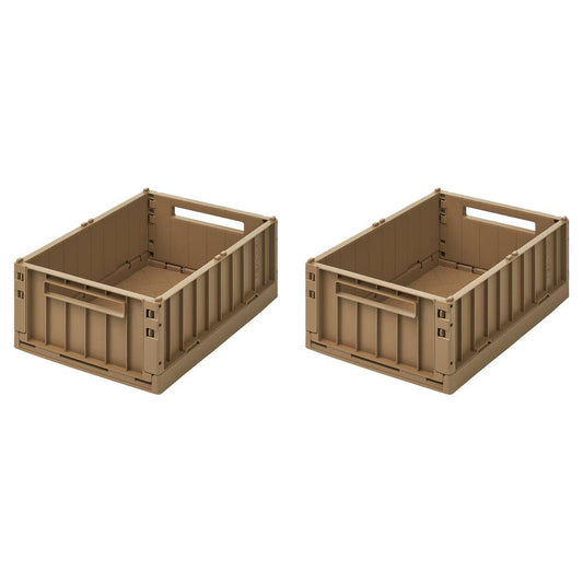 Liewood Weston Storage Box M 2er-Pack Oat