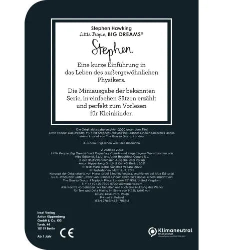 Little People, BIG DREAMS Stephen Hawking