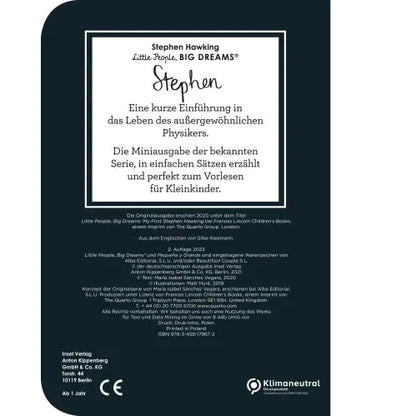 Little People, BIG DREAMS Stephen Hawking