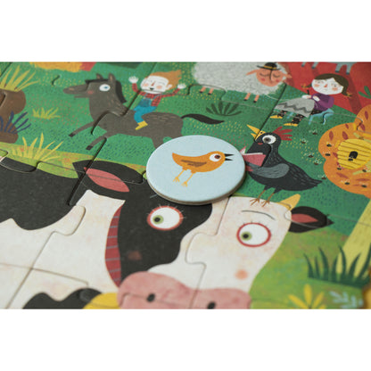 Londji 24-teiliges Puzzle my little farm Bauernhof