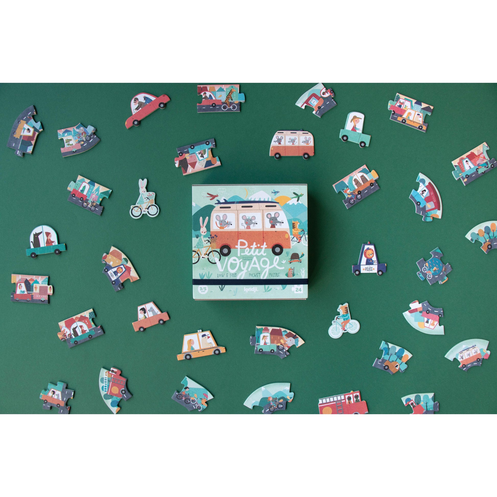 Londji Pocket Entdecker-Puzzle PETIT VOYAGE (24 Teile)