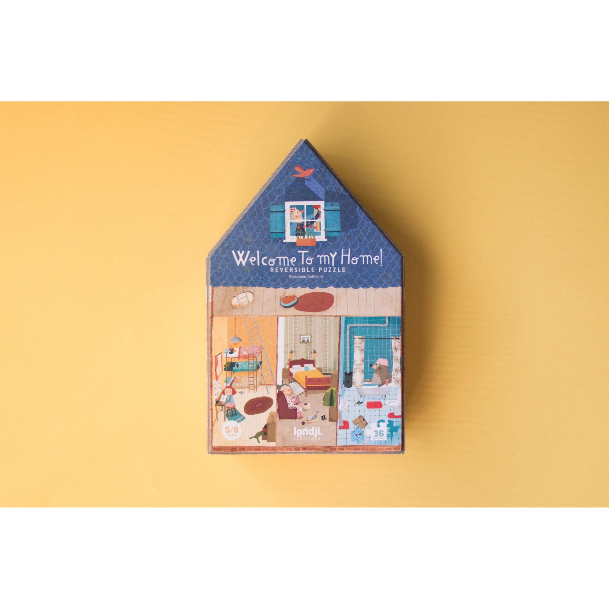 Londji Wendepuzzle - Welcome to my home - 36 Teile