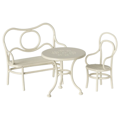 Maileg Café Set Tisch und Bank für Mäuse 2 Teilig