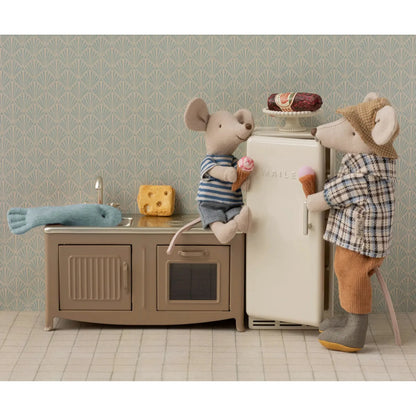 Maileg Kühlschrank, Maus Creme
