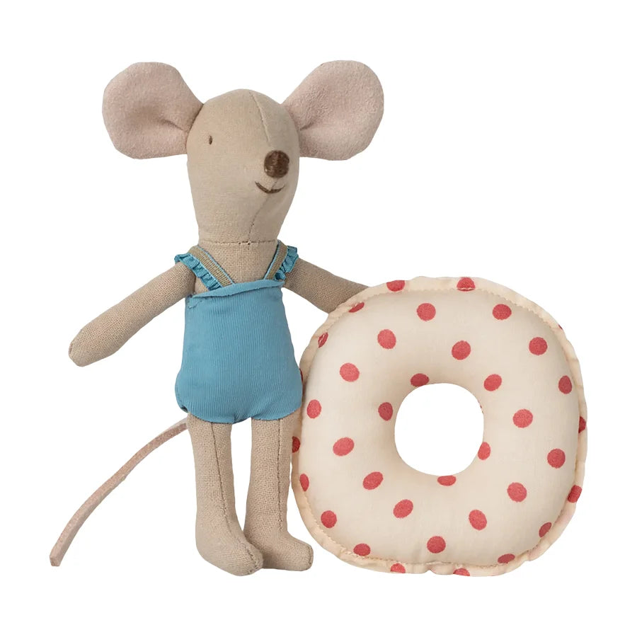 Maileg Strandmaus mit Luftmatratze - kleine Schwester