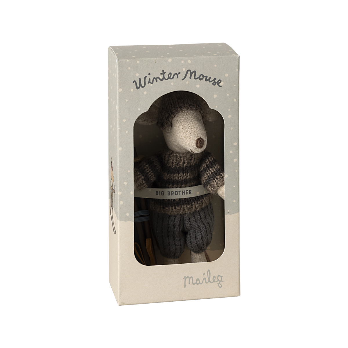Maileg Wintermaus mit Skiset Großer Bruder