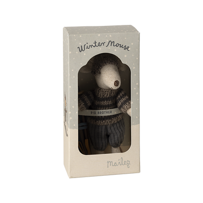 Maileg Wintermaus mit Skiset Großer Bruder