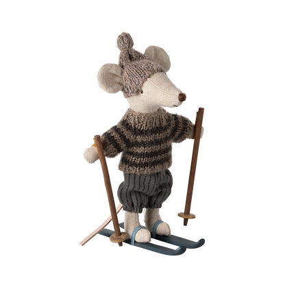Maileg Wintermaus mit Skiset Großer Bruder