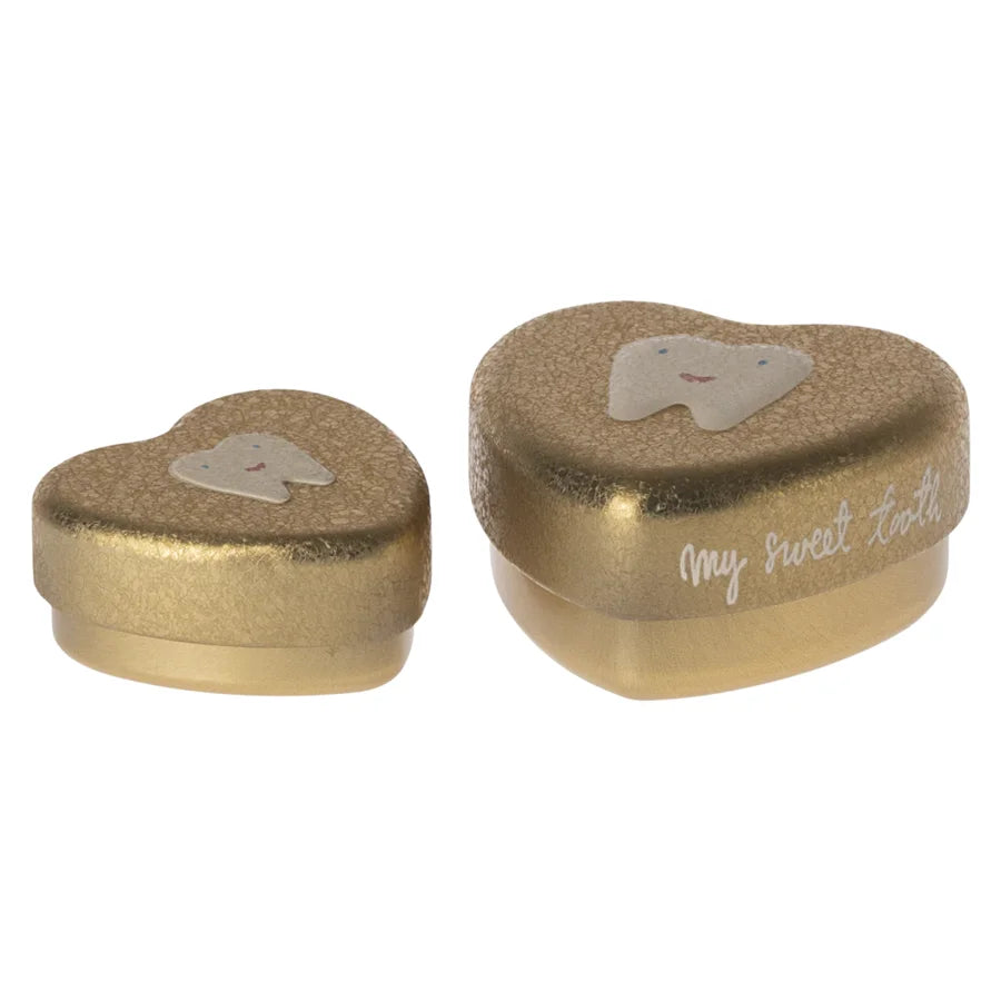Maileg Zahndose, 2-teiliges Set Gold