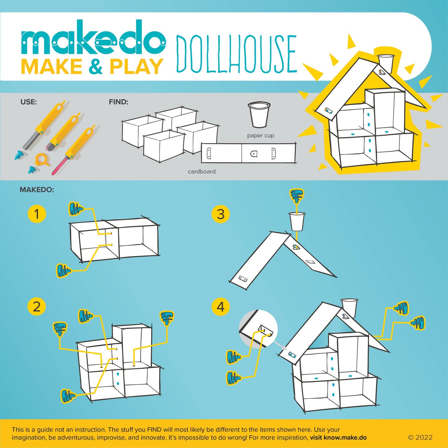 Makedo Diccover ENTDECKEN | Makedo Karton-Baukasten