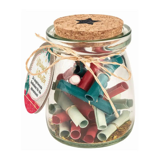 Moses 24 Lose mit Weihnachtsbotschaften im Glas