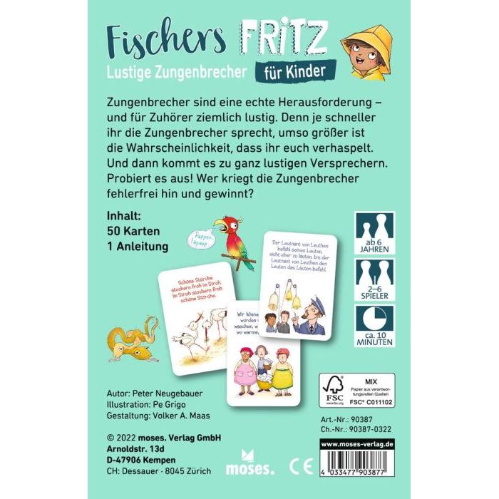 Moses Fischers Fritz lustige Zungenbrecher für Kinder