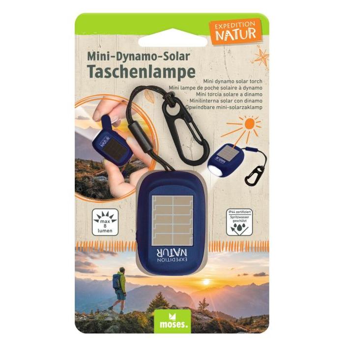 Moses Mini Dynamo Solar Taschenlampe