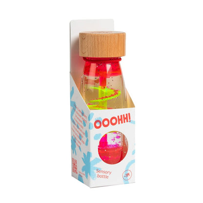 Petit boum Sensorikflasche move Spiral pink