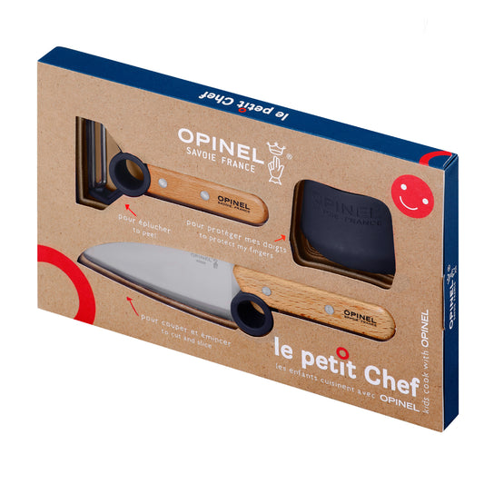 Opinel LE PETIT CHEF Kinder Küchen-Set, 3-teilig