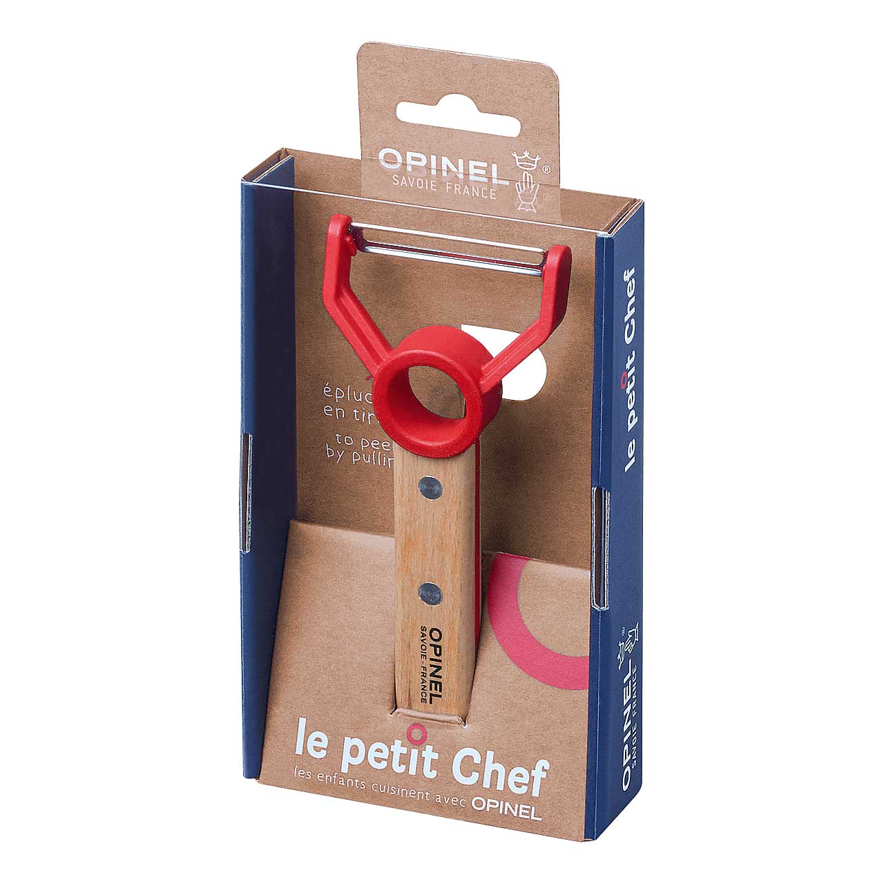 Opinel LE PETIT CHEF Kinder Sparschäler rot