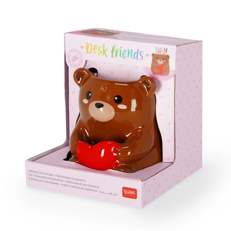Legami Keramik-Stiftehalter - Teddy Bear - Desk Friends