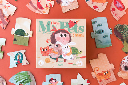 Londji Puzzle I Love My Pets 21-teilig