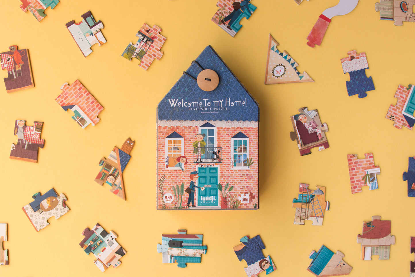 Londji Wendepuzzle - Welcome to my home - 36 Teile