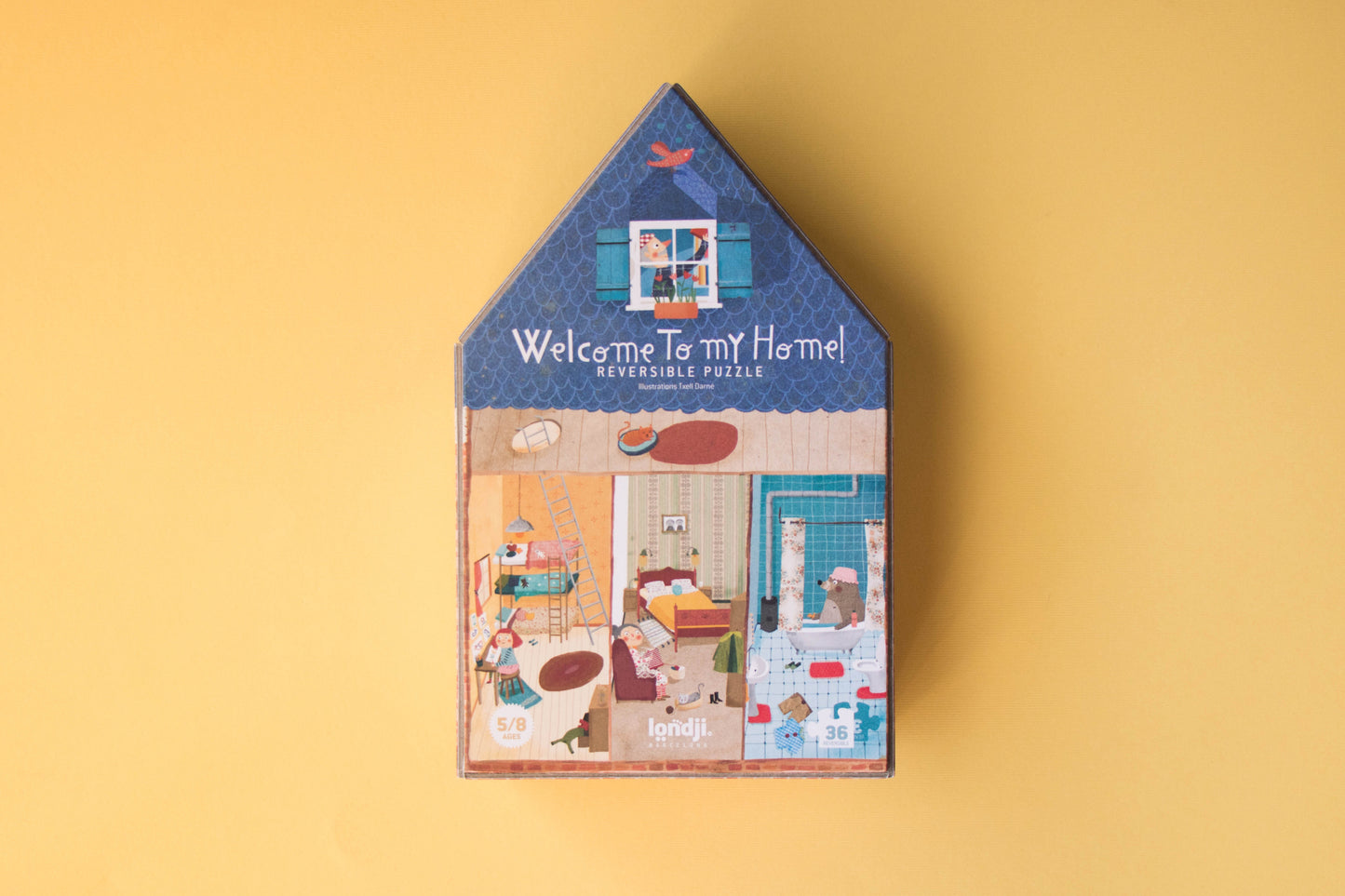 Londji Wendepuzzle - Welcome to my home - 36 Teile