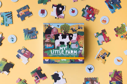 Londji 24-teiliges Puzzle my little farm Bauernhof