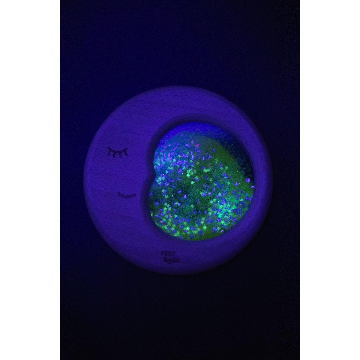 Petit Boum Sensorik-Spielzeug Mond gelb