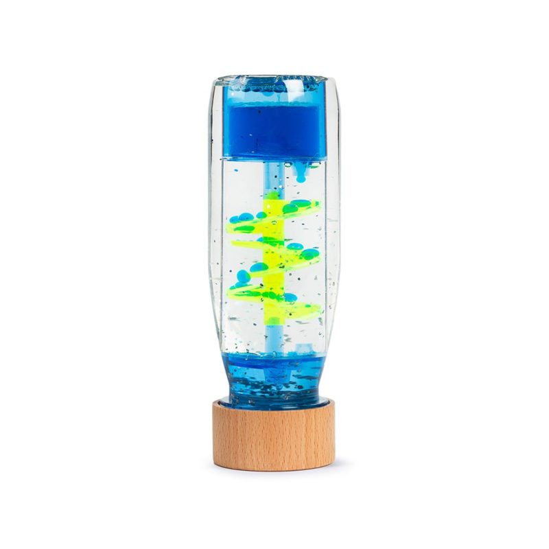 Petit boum Sensorikflasche move Spiral blau