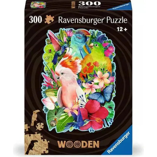 RAVENSBURGER – 300-teiliges Holzpuzzle mit Vögeln