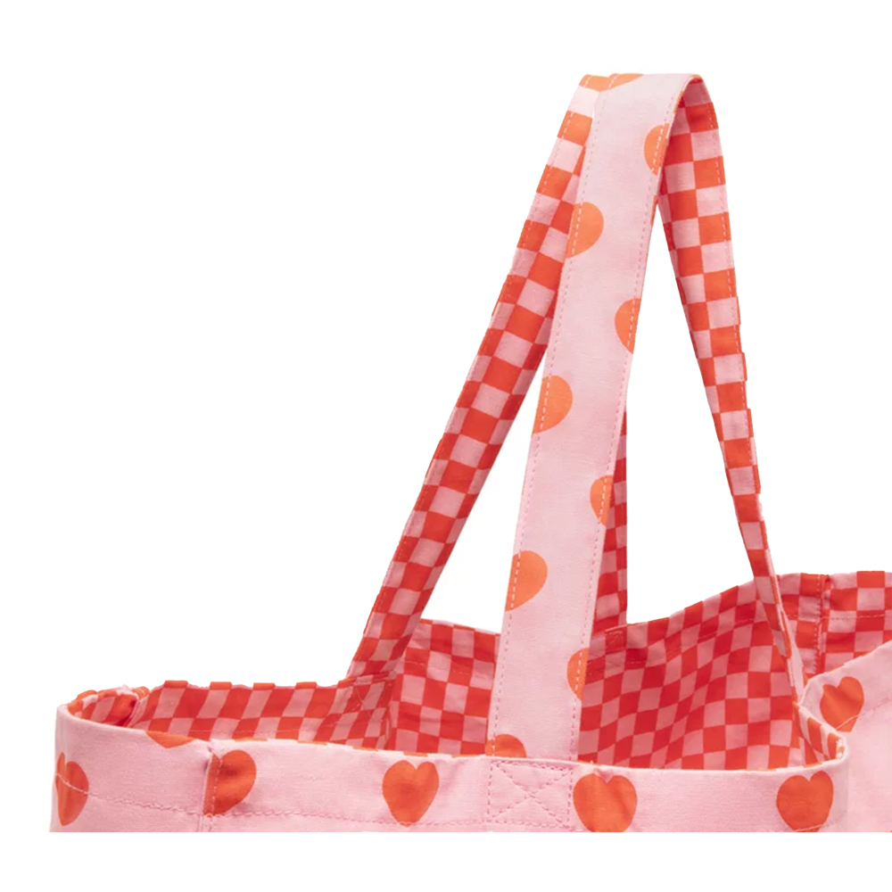 Ratatam Tragetasche Herz pink Baumwolle