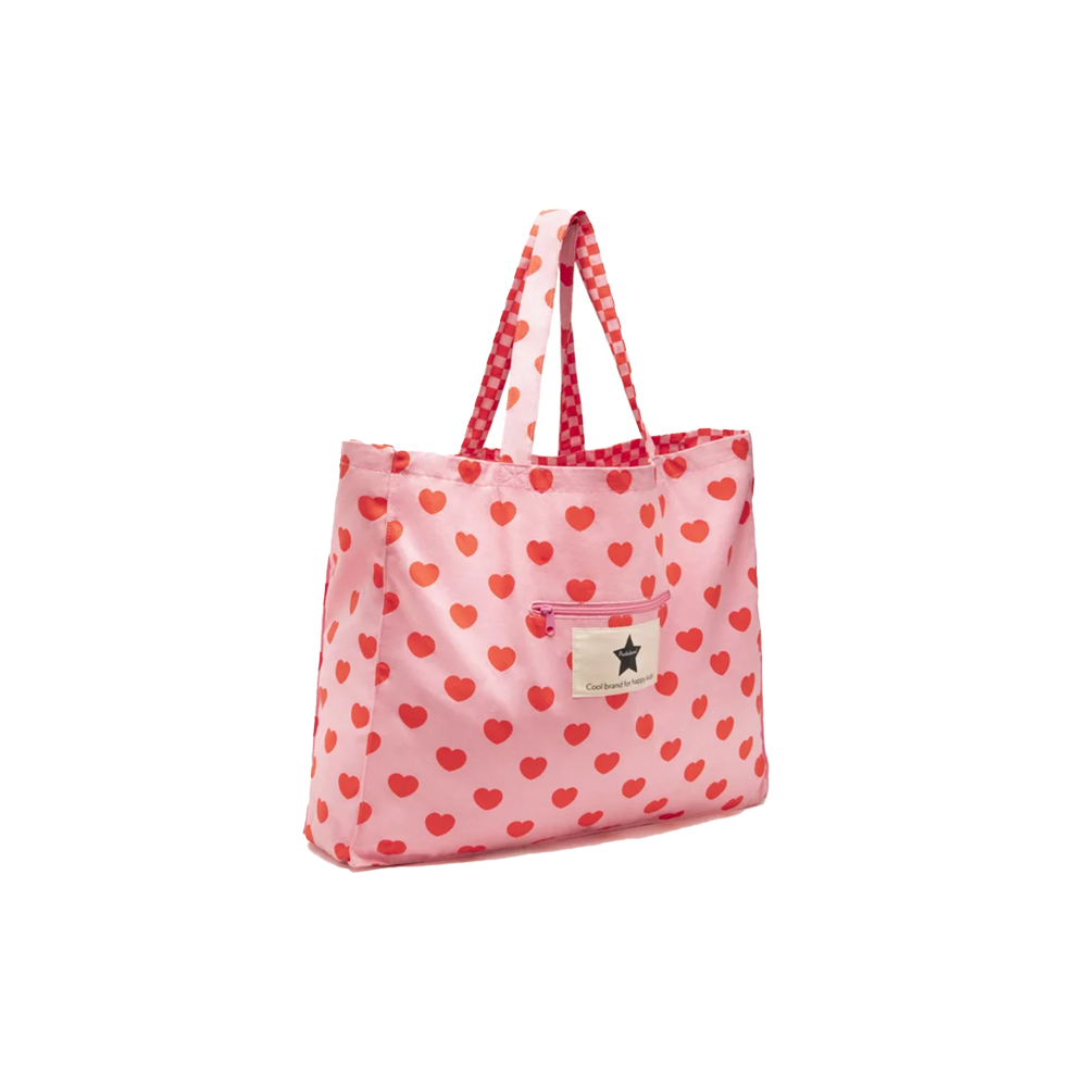 Ratatam Tragetasche Herz pink Baumwolle
