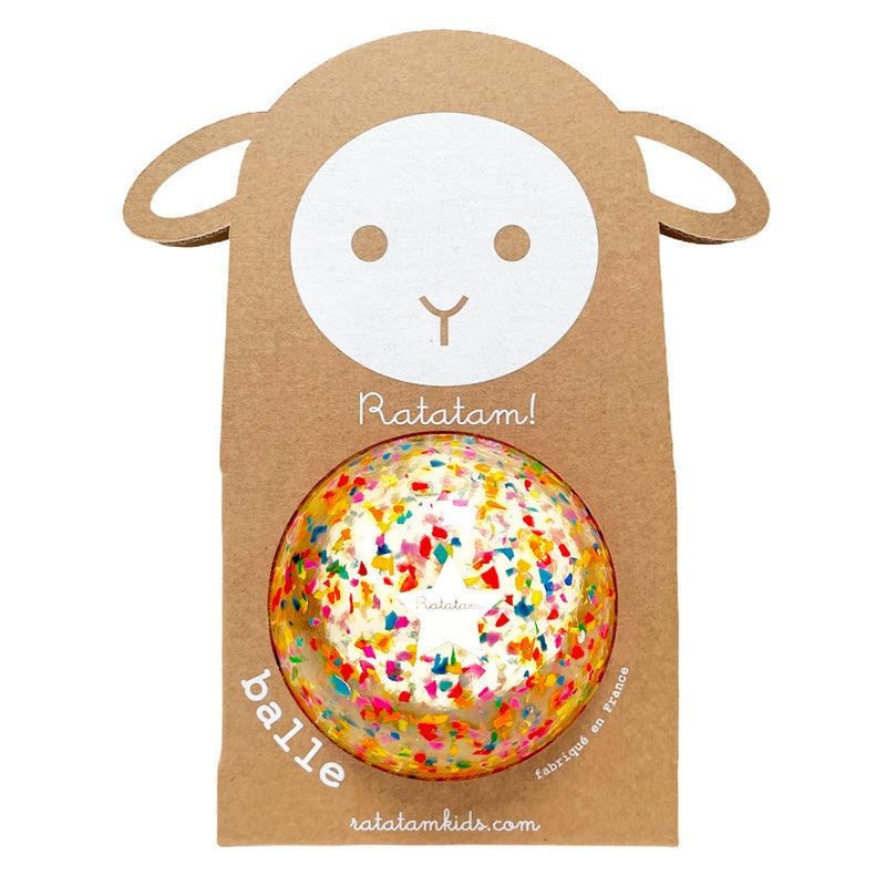 Ratatam! petit Balloon, Konfetti recycled mouton 10 cm
